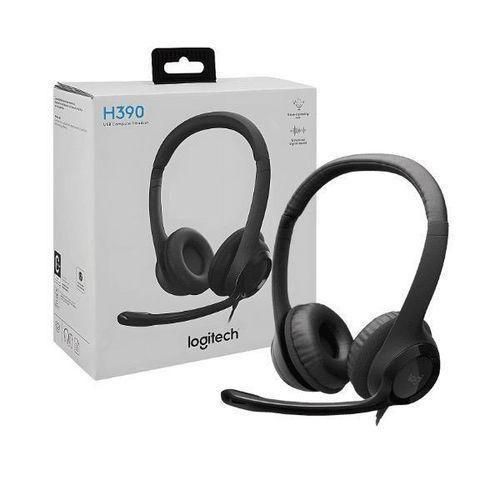 Logitech H390 USB-C Headset with Noise-Canceling  Mic.
