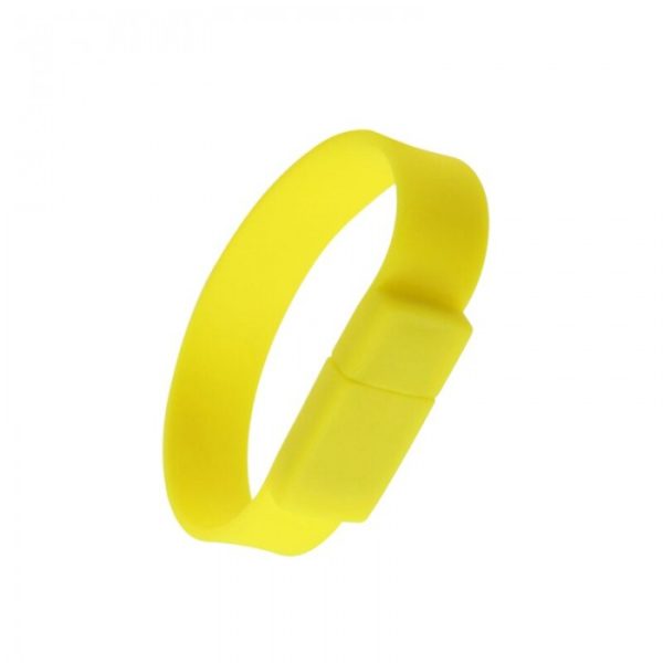 Silicon Wristband Flash 4Gb Yellow