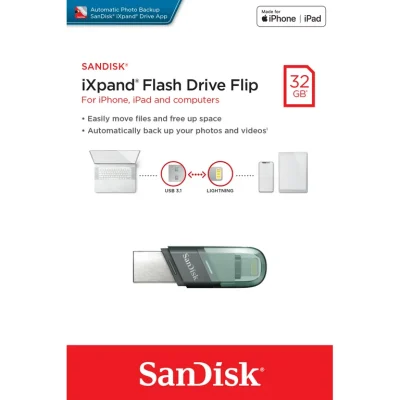 Sandisk Ixpand Flash Drive Flip 32gb
