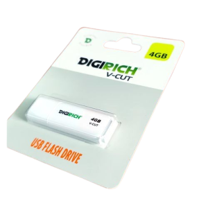 Digirich V-Cut Flash Drive 4Gb White