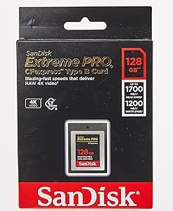 SanDisk Extreme Pro CFexpress Card Type B 128gb 1700mb/s