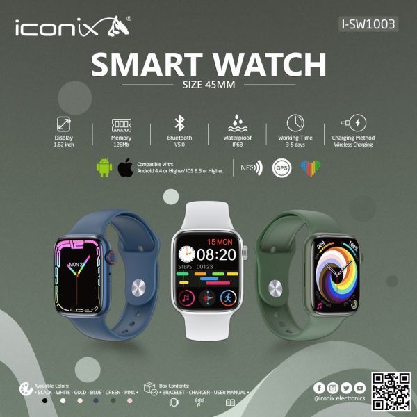 Iconix I-SW1003 Smart Watch 45mm