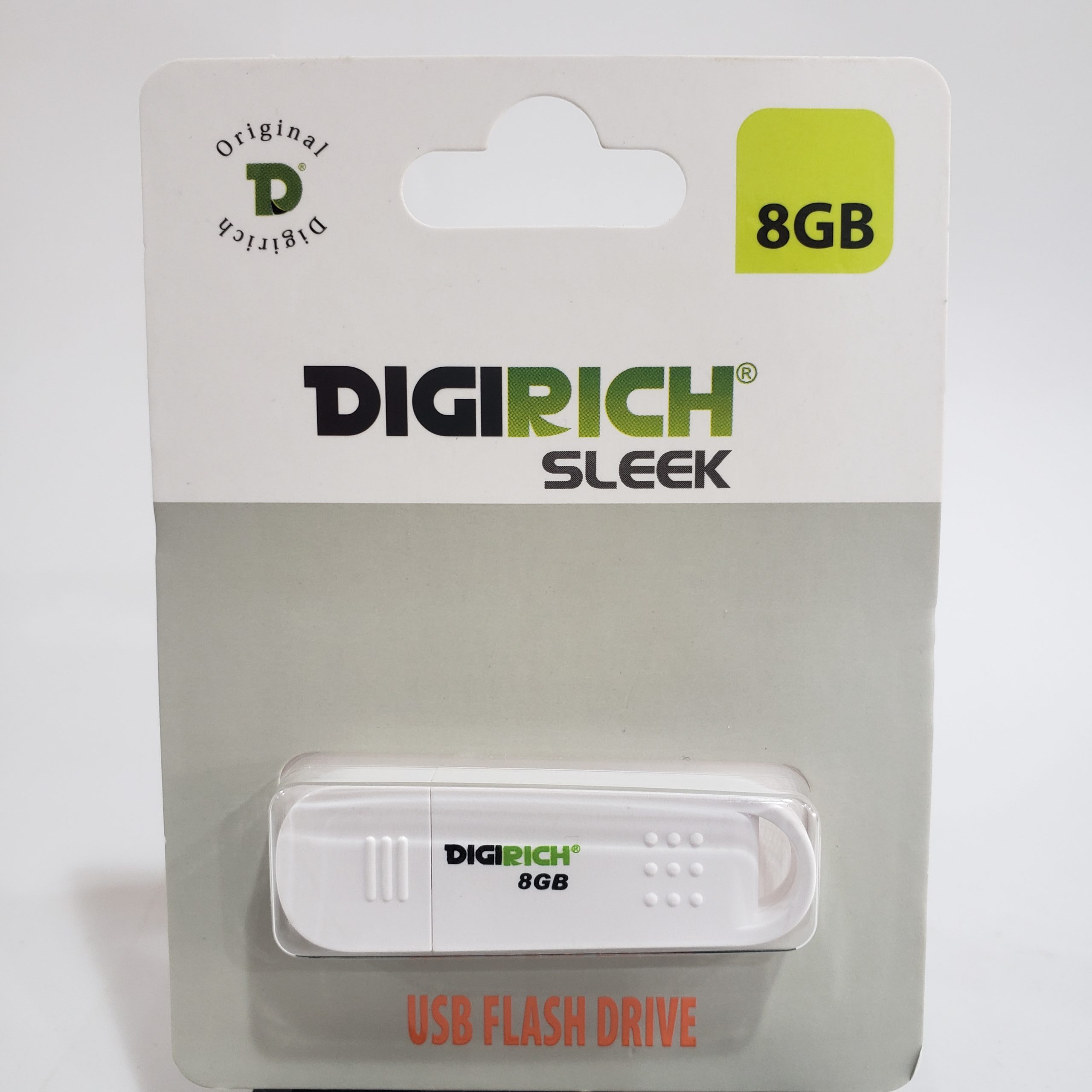 Digirich Sleek Flash Drive 8Gb White