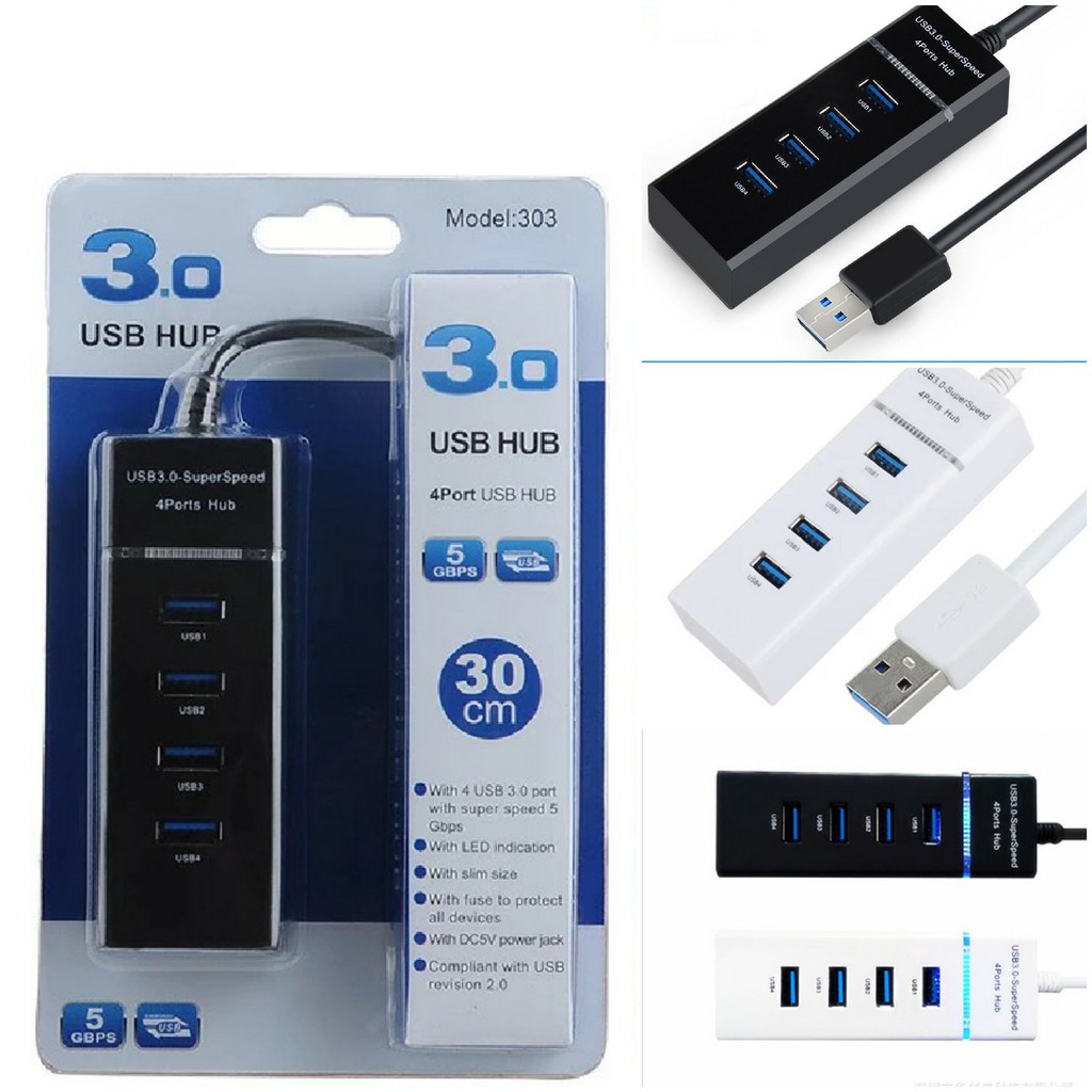 High Speed 4 Port USB Hub 3.0 Best Quality