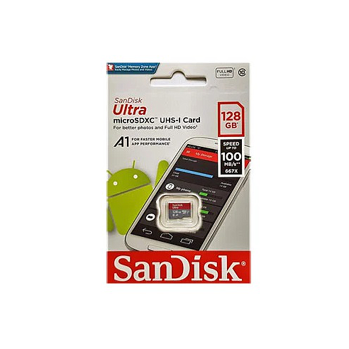 Sandisk Ultra Micro Sd 128Gb 100mb/s Class 10