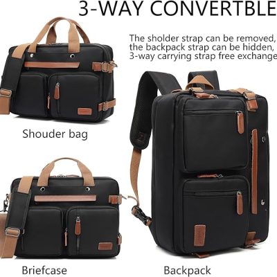 CoolBell CB-500S 17.3″ Convertible Backpack/Laptop Bag