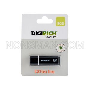 Digirich V-Cut Flash Drive 8gb Black