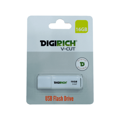 Digirich V-Cut Flash Drive 64Gb White