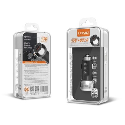 Ldnio C1 38W Car Charger Quick Charge 3.0 & PD Fast