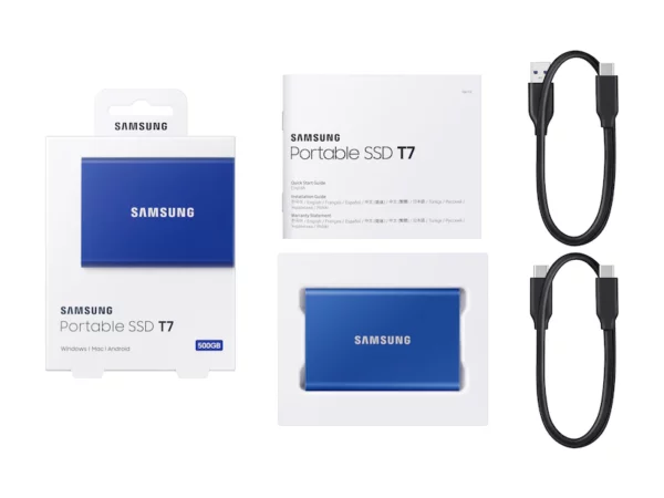Samsung Portable SSD T7 Ext. 500gb 1050mb/s