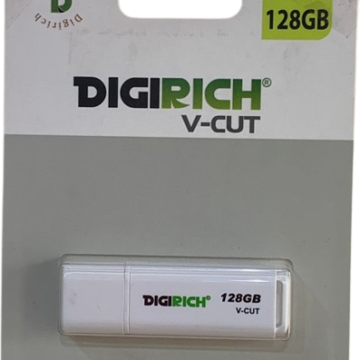 Digirich V-Cut Flash Drive 128gb White