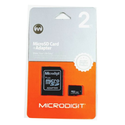 Microdigit Micro Sd Card 2gb + Adapter