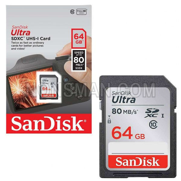 Sandisk Ultra Sdhc Card 64gb 120/140mb/s Class 10