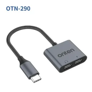 Onten Otn-290 2 in 1 Type C to Audio Adapter