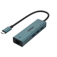 Onten OTN-9593 4 in 1 USB-C to 3 Ports USB 3.0 Hub with Lan Adapter