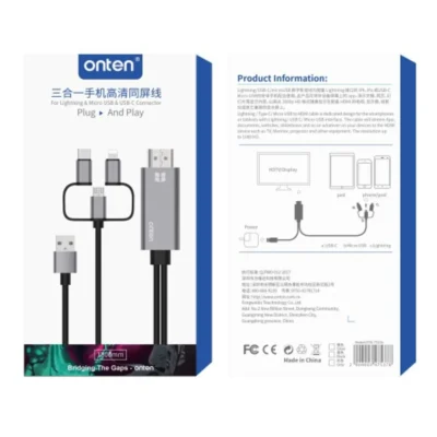 Onten Otn-7537A 3 in 1 Hdtv Connector Cable