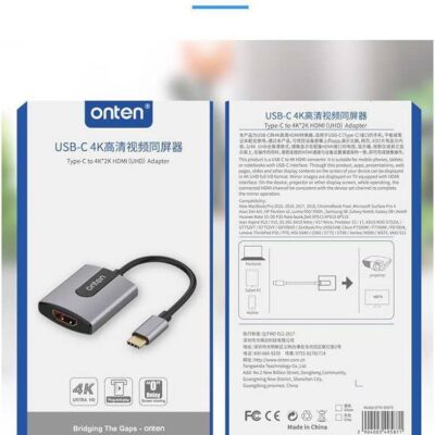 Onten Otn-9587S Usb-C to Hdmi Adapter 4K