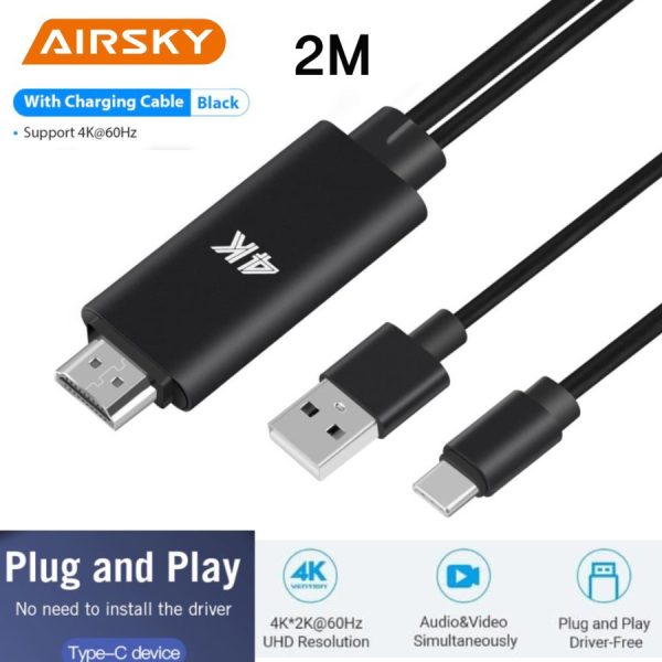Airsky USB-C to Hdmi Cable HC-02B
