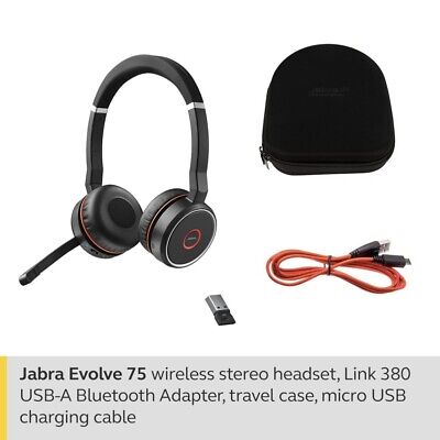 Jabra Hsc040w Wireless Headphone Evolve 75 No Stand