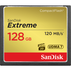 SanDisk Extreme CompactFlash Card 128Gb 120mb/s