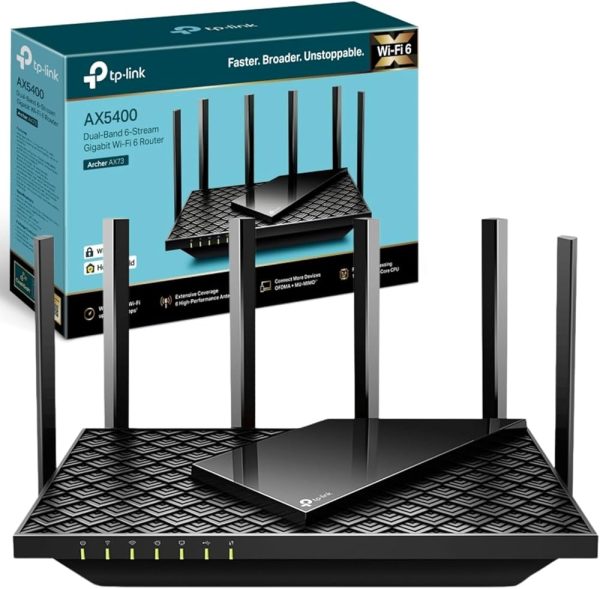 TP-Link AX5400 Dual Band 6-Stream Gigabit Wi-Fi 6 Router Archer AX73