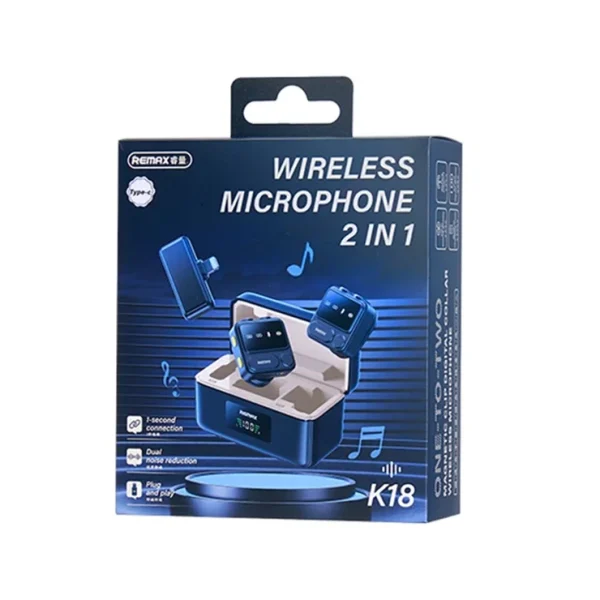 Remax K18 2-IN-1 iPhone Wireless Microphone