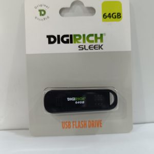 Digirich Sleek Flash Drive 64Gb Black