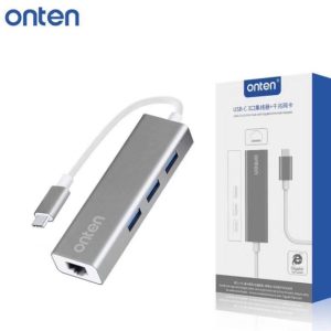 Onten Otn-9597 Usb-C to 3 Ports Hub with Card Reader