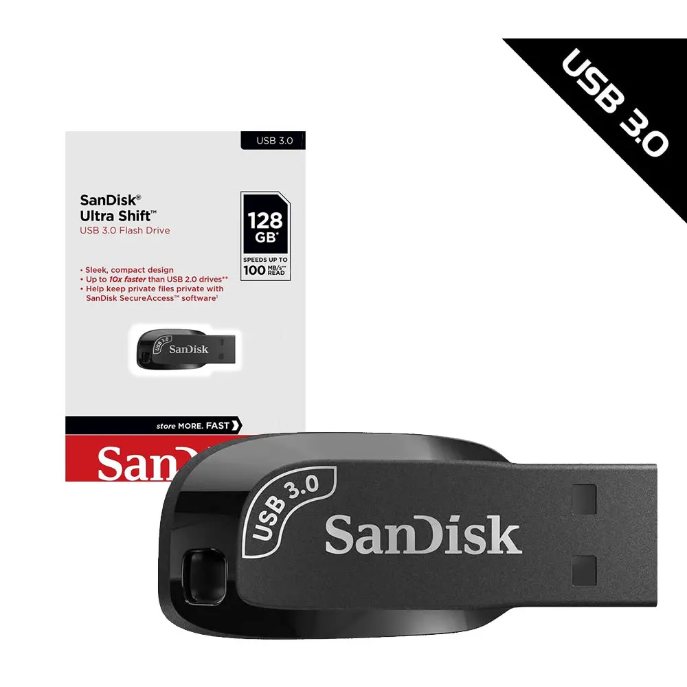 SanDisk Ultra Shift  3.1 Usb Flash Drive 128gb - Image 1