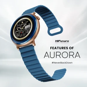 AURORA_1 Hifuture Aurora Blue Smart Watch