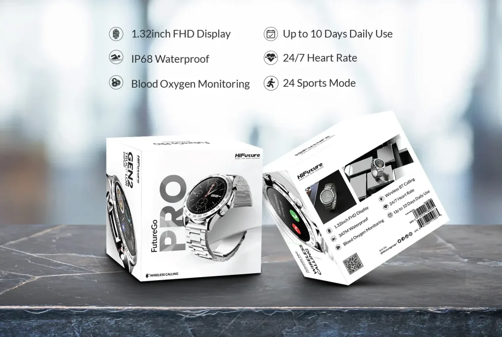 Hifuture FutureGo Pro Black Smart Watch