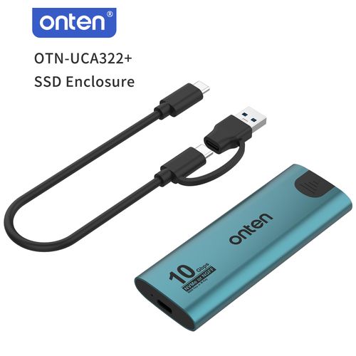 Onten OTN-Uca322+ M.2 NVMe Sata SSD Enclosure