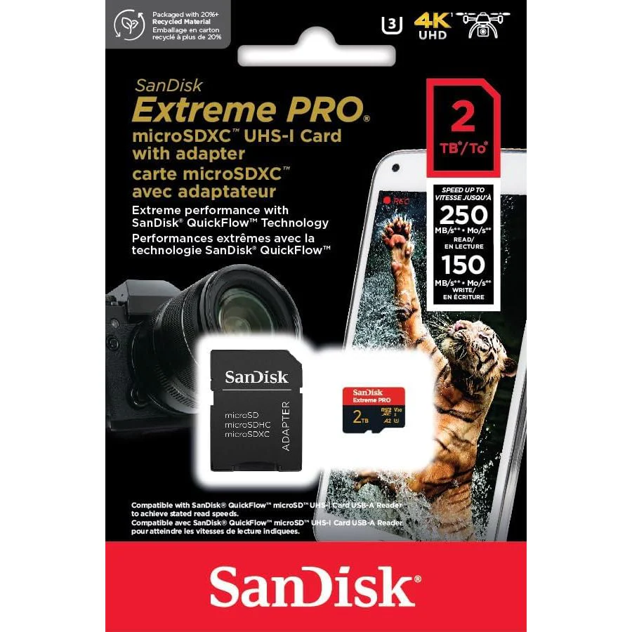 61xfLa_mOiL._AC_900x Sandisk Extreme Pro Micro Sd 2TB 250mb/s