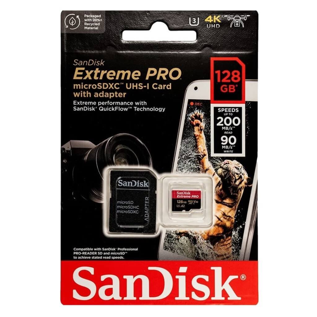 SanDisk-Extreme-Pro-128GB-200MBS-microSDXC-UHS-I-Card-With-Adapter-01 Sandisk Extreme Pro Micro Sd 128gb 200mb/s