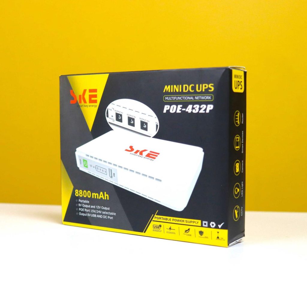SKE Mini Dc Ups 8800mah Power Bank POE-432E