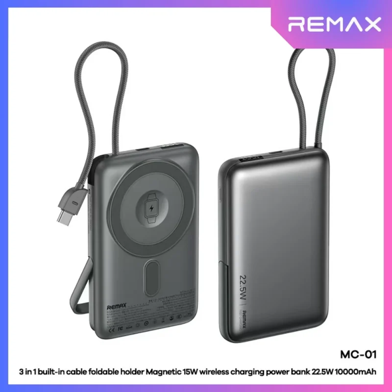 202_6a78f4aa-b035-4c75-9b96-e572fc01934b Remax MC-01 Magnetic 10000mAh Power Bank