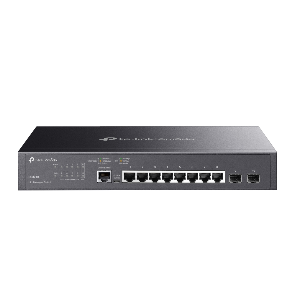 60ec41ffd124d9c24cff6658bf0d484d TP-Link TL-SG3210 Omada 8-Port Gigabit L2+ Managed Switch
