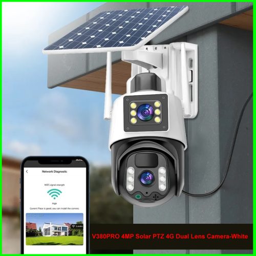 Crossfire P6A (V380) Dual Lens Solar Camera