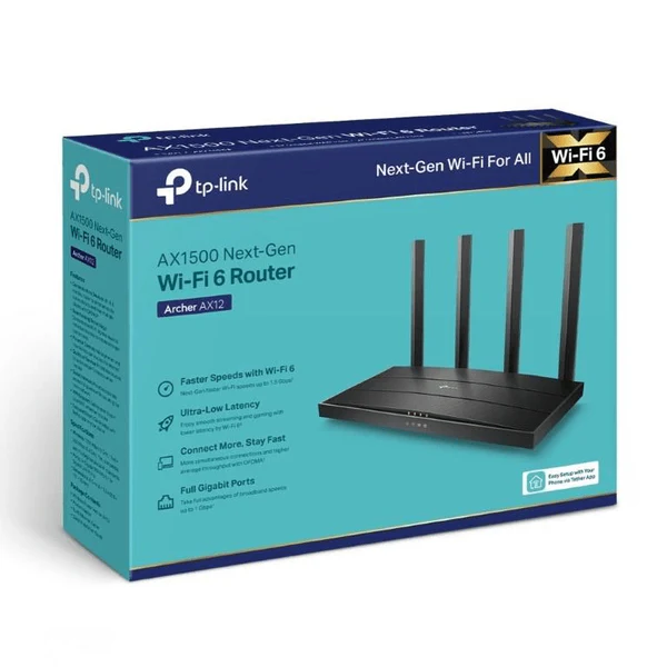 TP-Link Archer AX12-EU Next-Gen Wi-Fi Router AX1500 - Nonsman Online