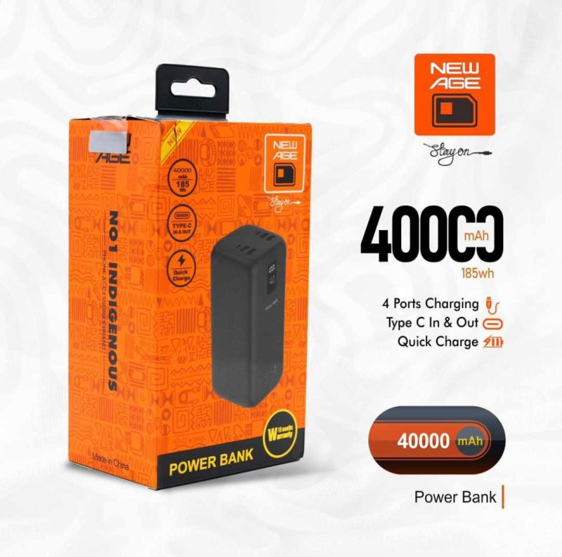 New Age 40PD 40000mah Power Bank