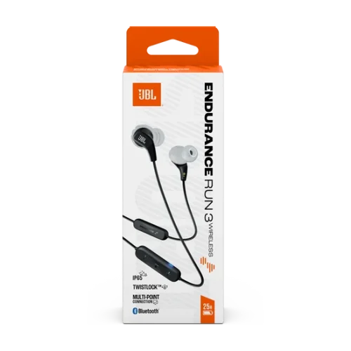 JBL Endurance Run 3 Wireless Bluetooth-  Black