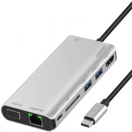 images - 2026-07-06T120950.059 Onten Otn-9591B Type-C 8-in-1 Multi-Function Dock Station (Lan,Vga, HDMI)
